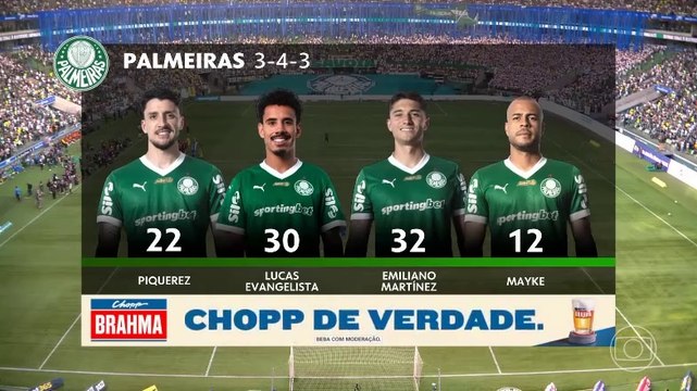 Campeonato Brasileiro 2025 Palmeiras x Flamengo (10ª rod) com Luís Roberto (Globo)