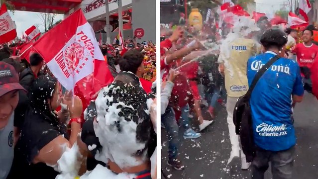 Toluca - América: No comienza la Final de Liga MX y aficionados se enfrentan afuera del Nemesio Diez