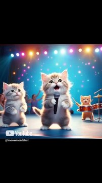 _One Cat Lip Syncs _ when lipsync goes wrong to the other 🤣🐱🥁
