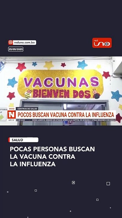 Pocas personas buscan la vacuna contra la influenza