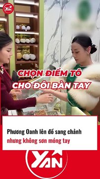 Phương Oanh lên đồ sang chảnh nhưng không sơn móng tay