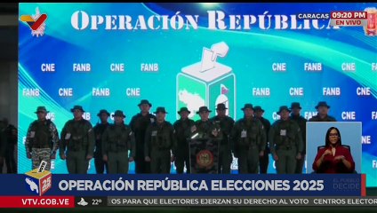 Operación República ofrece balance del proceso electoral 2025