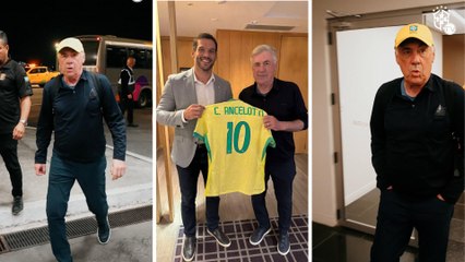 Ancelotti lands on Brazilian soil