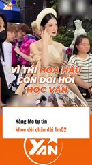 Nàng Mơ tự tin khoe chân dài