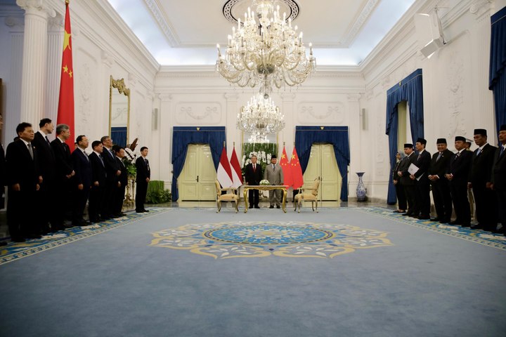 Prabowo : Indonesia dan Tiongkok Bersama Ciptakan Kawasan Damai dan Aman