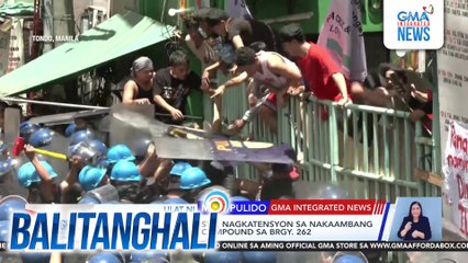 Mga residente at pulisya, nagkatensyon sa nakaambang demolisyon sa isang compound sa Brgy. 262 | Balitanghali