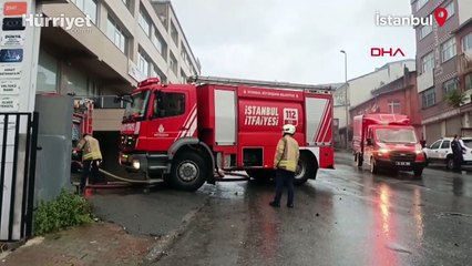 Eyüpsultan'da iş yerinde yangın