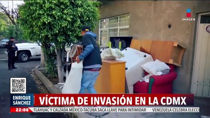 Sacan a invasores de una casa en la CDMX