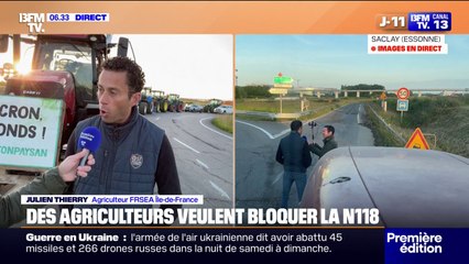 "L'idée, c'est de faire un blocage de la N118": des actions prévues en Île-de-France par les agriculteurs pour le début de l'examen de la loi Duplomb