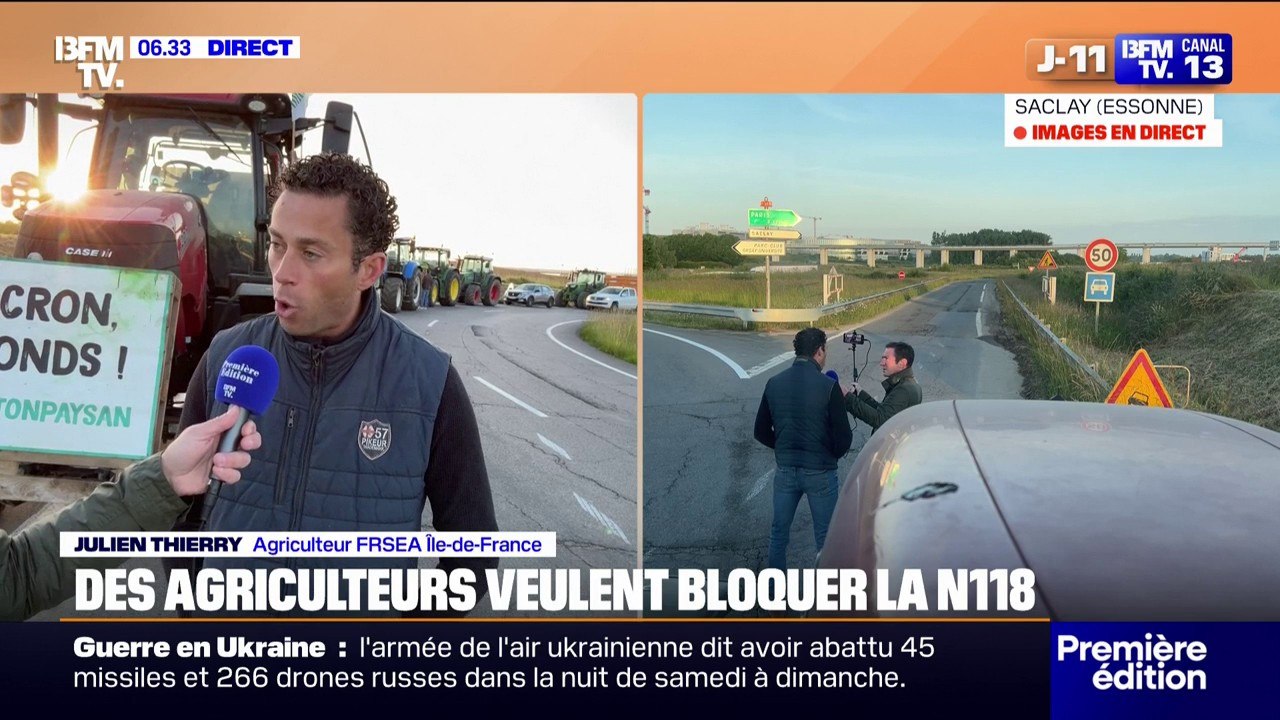 "L'idée, c'est de faire un blocage de la N118": des actions prévues en Île-de-France par les agriculteurs pour le début de l'examen de la loi Duplomb