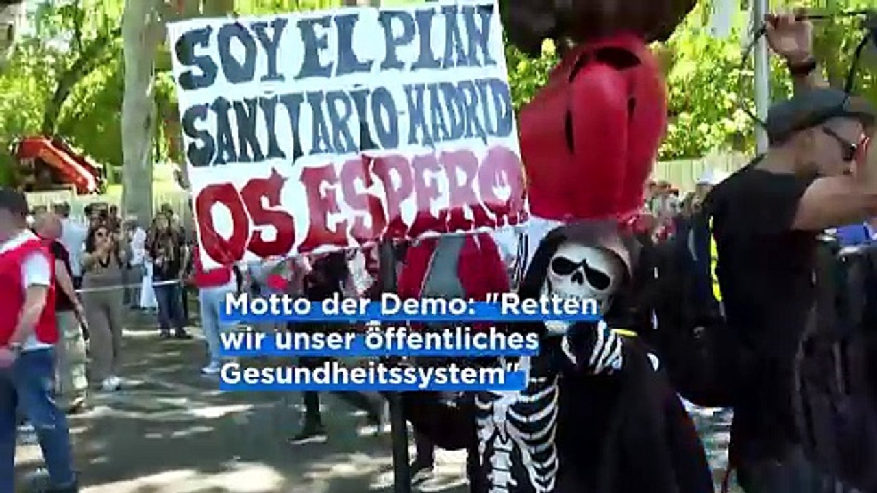 Madrid: Zehntausende demonstrieren gegen Privatisierungen im Gesundheitswesen