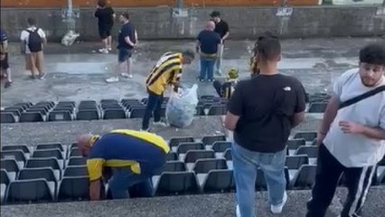 La Juve Stabia perde a Cremona, i suoi tifosi ripuliscono la gradinata