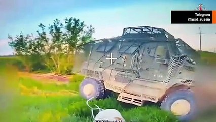 Video: Forze russe distruggono un veicolo blindato MaxxPro nella regione di Donetsk