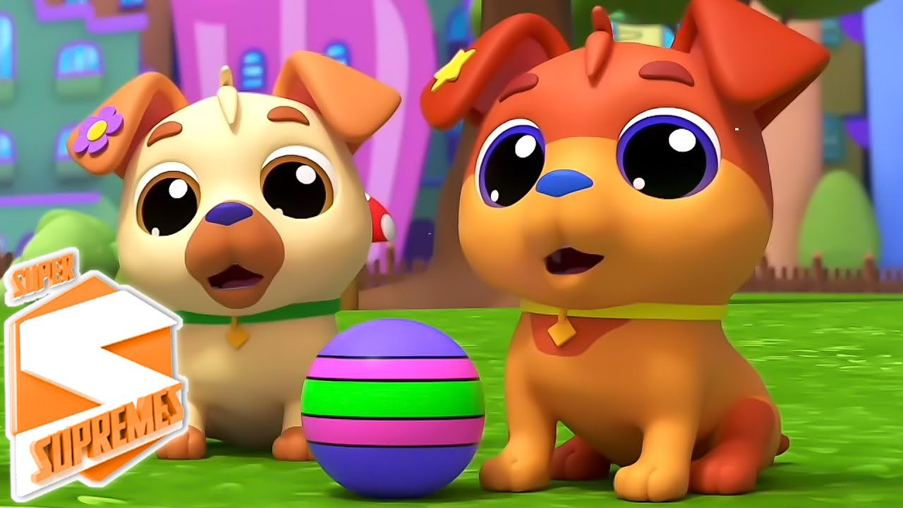 Cinco Cachorrinhos 🐶 | Canção Infantil Divertida para Crianças - Zebra Português