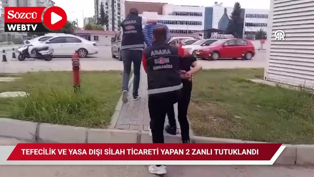 Tefecilik ve yasa dışı silah ticareti yapan 2 zanlı tutuklandı