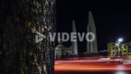 A 4K motion time lapse at Democracy Monument, Thailand