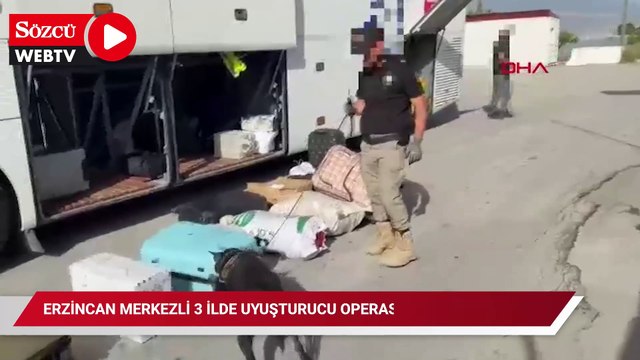 Erzincan merkezli 3 ilde uyuşturucu operasyonu: 20 kilo uyuşturucu ele geçirildi