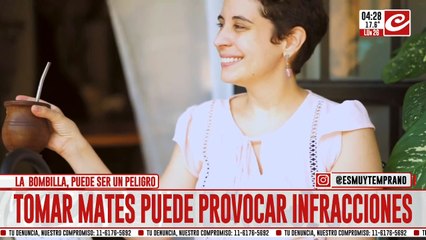 Te cobran hasta 420 mil pesos de multa por tomar mate en la ruta