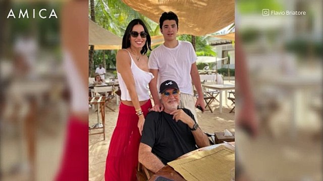 Leni Klum al Gp di Monaco con papà Flavio Briatore e il fratello Nathan