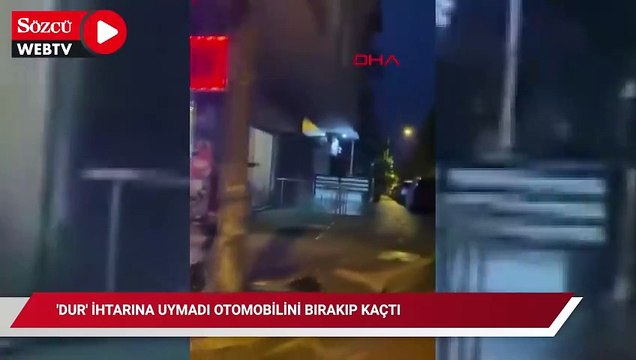 Avcılar'da 'Dur' ihtarına uymadı otomobilini bırakıp kaçtı