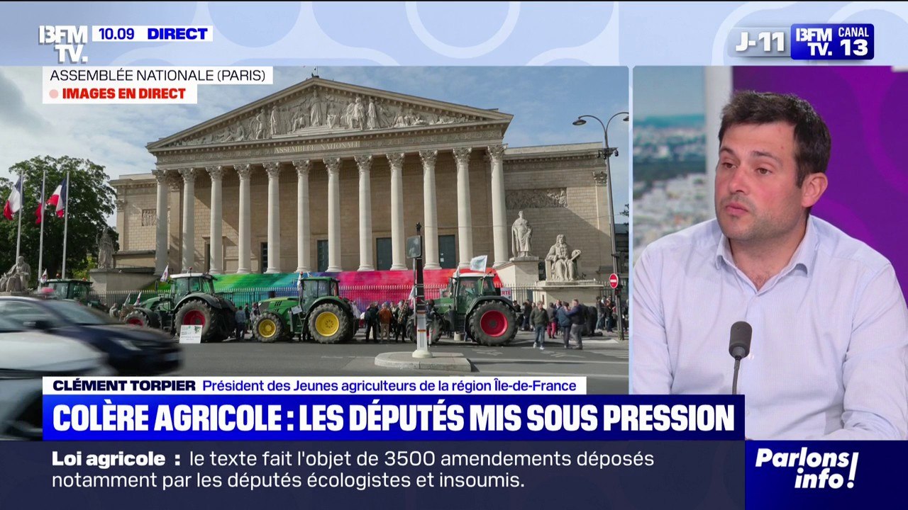 "Cette loi est vitale et essentielle": Clément Torpier (Jeunes agriculteurs) défend la loi Duplomb, qui vise notamment à réintroduire certains pesticides néonicotinoïdes