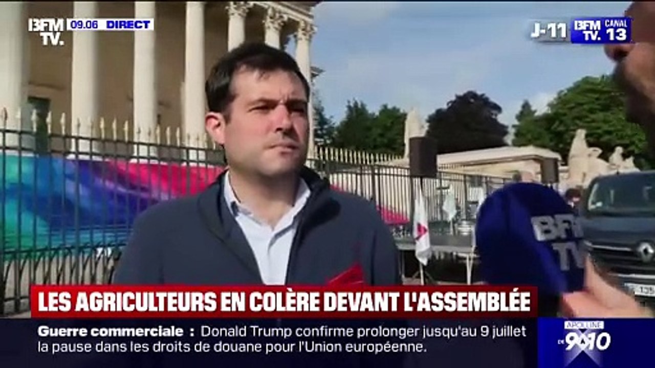 La loi agricole dite Duplomb, sur la réintroduction de pesticides néonicotinoïdes, arrive aujourd’hui dans l’hémicycle - Des agriculteurs manifestent devant l’Assemblée nationale - VIDEO