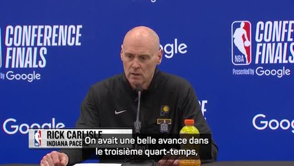 Pacers - Rick Carlisle après la défaite : "Beaucoup de choses à améliorer"