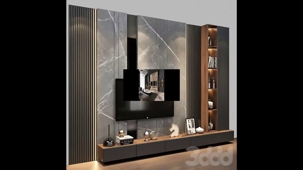 أفكار مبتكرة لتصميم حائط التليفزيون