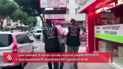 Künefe zincirine FETÖ operasyonu: 41 şüpheliden 33'üne gözaltı