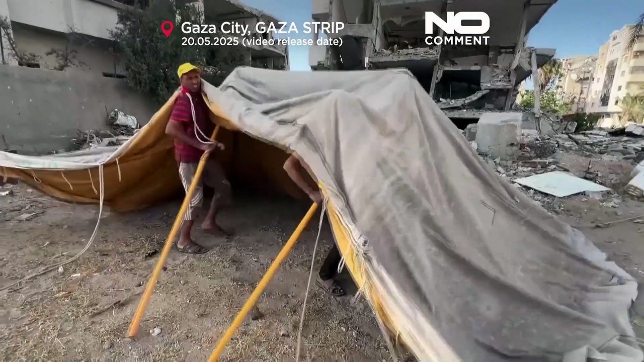 Familie in gaza zum zehnten mal vertrieben, bombardierung hält an