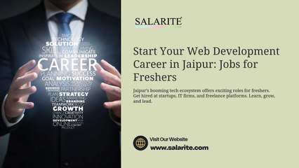 Start Your Web Development Career in Jaipur Jobs for Freshers