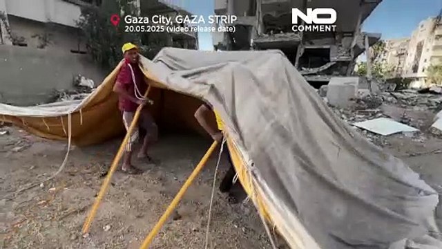 Rodzina w Gazie przesiedlona po raz dziesiąty z powodu ciągłego bombardowania