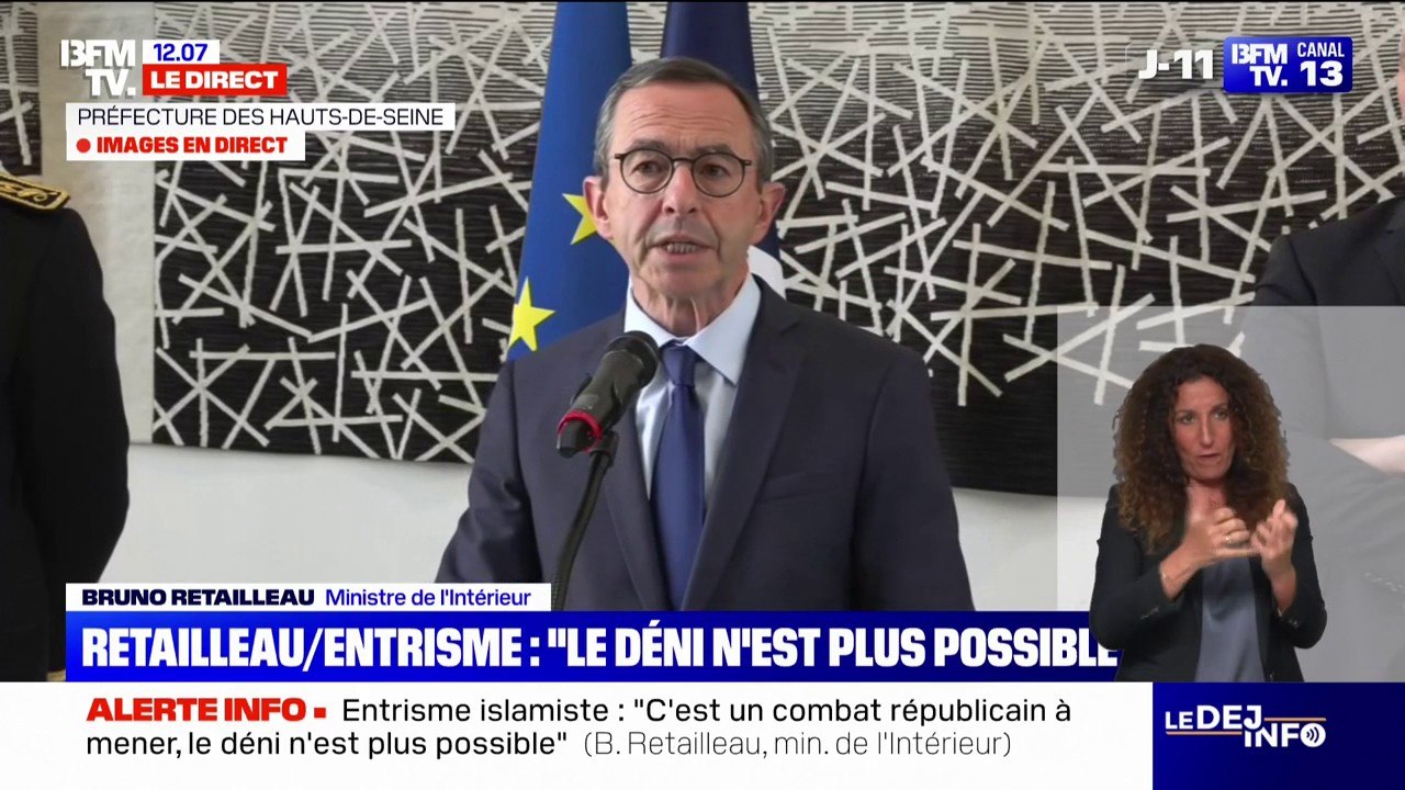 Rapport sur les Frères musulmans: "Il y a une menace vis-à-vis des principes républicains et de la cohésion nationale", déclare Bruno Retailleau