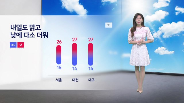 [날씨] 내일도 맑고 초여름 더위...오후 한때 약한 소나기 / YTN
