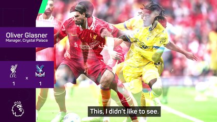 Glasner can't accept some players not giving 100 per cent against Liverpool