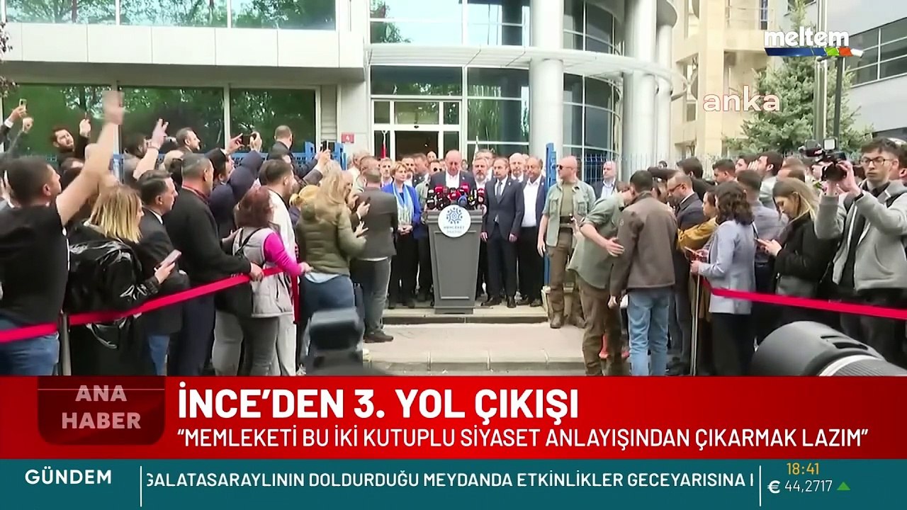 İnce, sosyal medya hesabından “3. Yol şart” dedi.