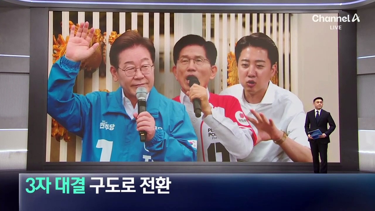 대선, ‘3자 대결’ 구도로 전환