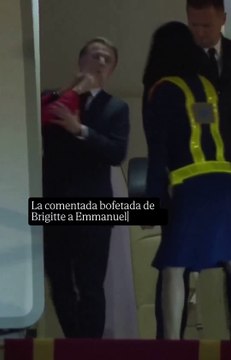 La bofetada de Brigitte Macron a su esposo