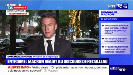 Entrisme des Frères musulmans en France: "Il faut identifier ce problème et il faut une réponse", rappelle Emmanuel Macron