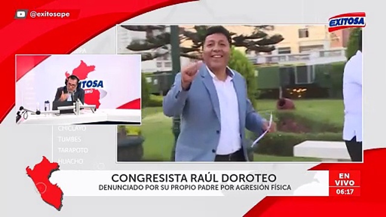 Congresista Raúl Doroteo es denunciado por su propio padre por presunta agresión física