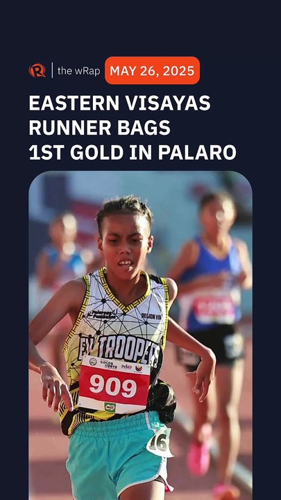 Roller coaster of emotions as Eastern Visayas runner bags 1st gold of 2025 Palarong Pambansa