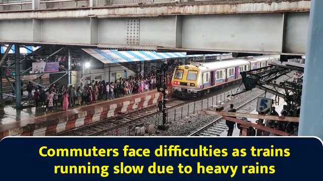 Commuters face difficulties as trains running slow due to heavy rains