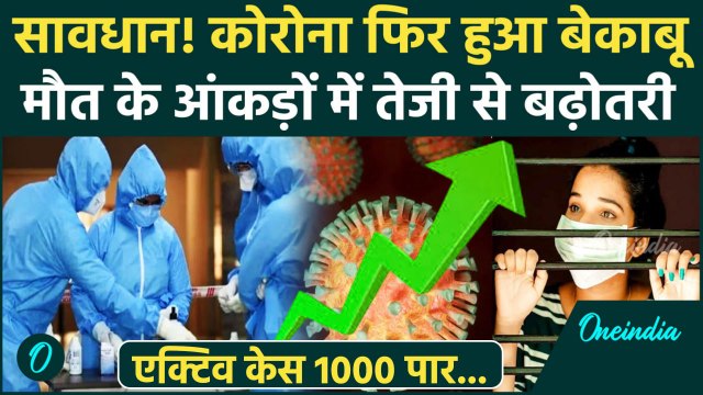 Covid-19 Update: कोरोना के Active Cases की संख्या 1000 पार, मौत का आंकड़ा भी बढ़ा | Coronavirus
