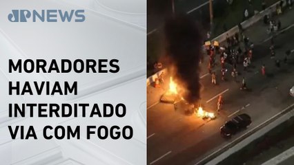 PM libera trânsito na Marginal Pinheiros após manifestantes bloquearem a via