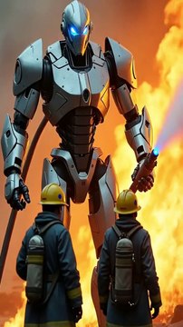 AI Robot as a Firefighter | Everyday with AI – Saving Lives with Technology