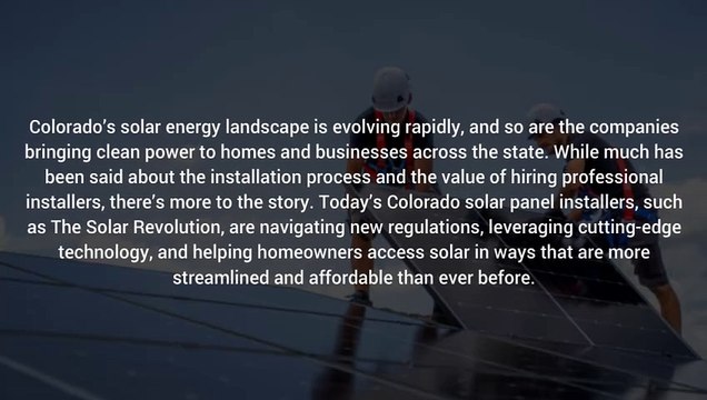 Colorado Solar Panel Installers What Sets Us Apart In 2025