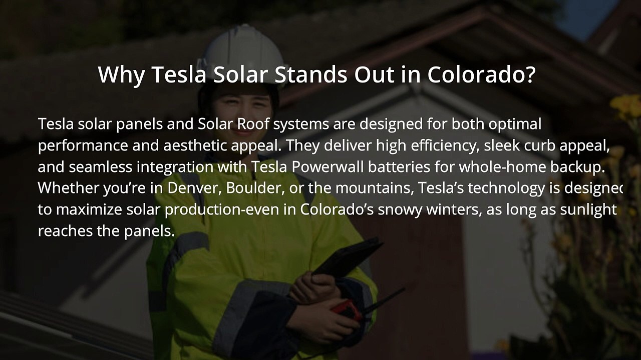 Tesla Solar Installation Colorado Powering Homes the Smart Way