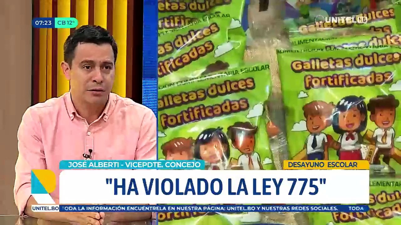 Desayuno escolar en Santa Cruz: Concejal denuncia que hay un presupuesto de más de Bs 50 millones que se desconoce su finalidad