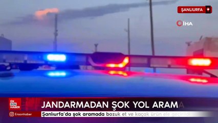 Şanlıurfa'da şok aramada bozuk et ve kaçak ürün ele geçirildi