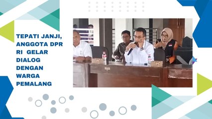 Dialog Anggota DPR RI Komisi VI  Fuad Bawazier  dengan Warga Pemalang